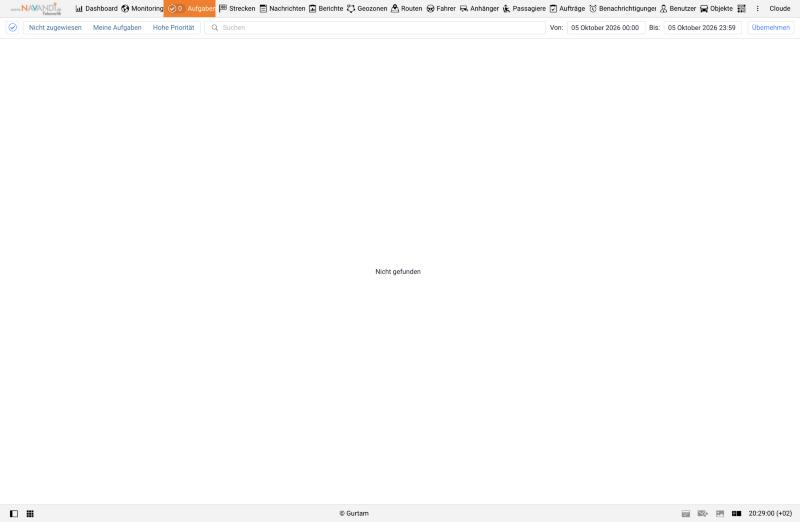 Registerkarte Aufgaben