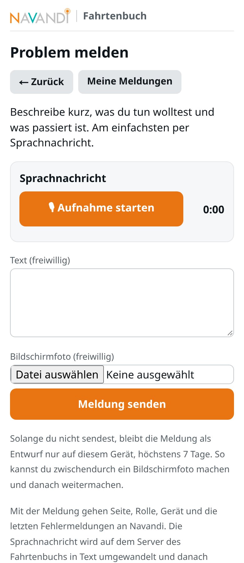Problem melden