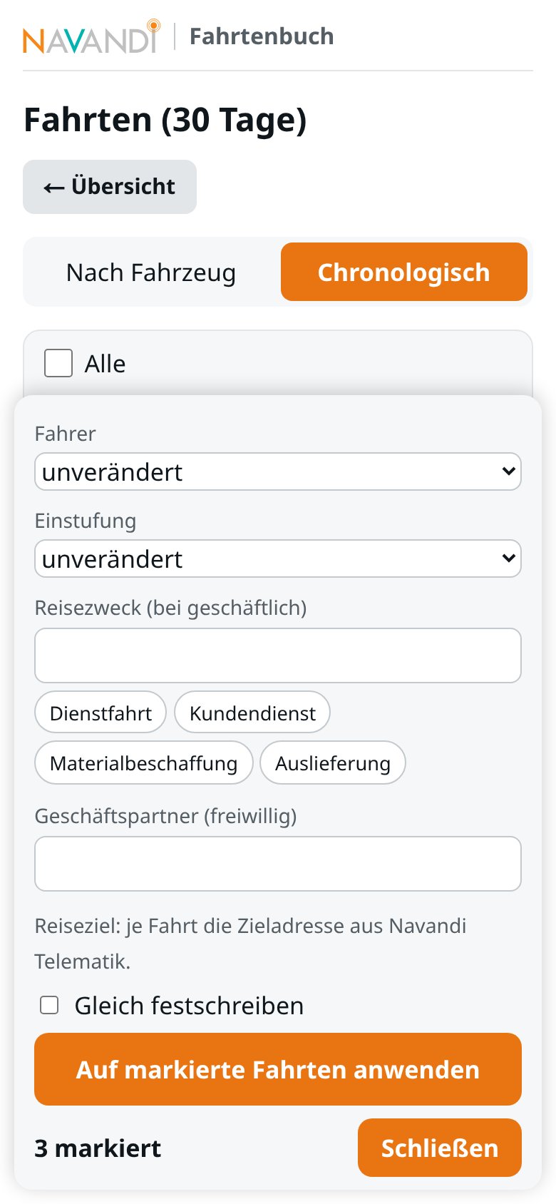 Sammelbearbeitung